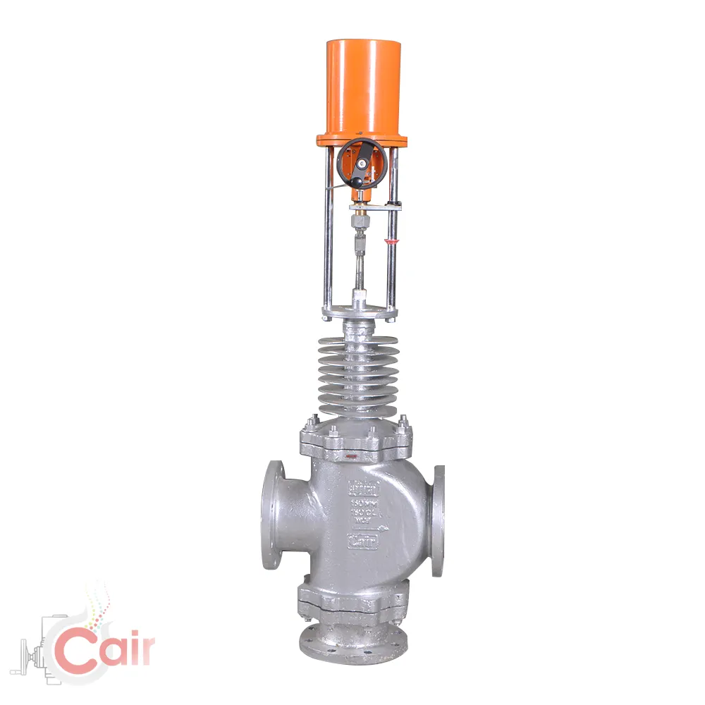 Motorised Y-type Control Valve (Piston) with Electrical Actuator